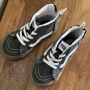 Vans High-Top Sneakers - Grey and White